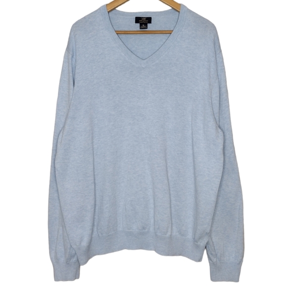 Brooks Brothers 346 Supima Cotton Knit Pullover Long Sleeve V Neck Sweater - Picture 1 of 13